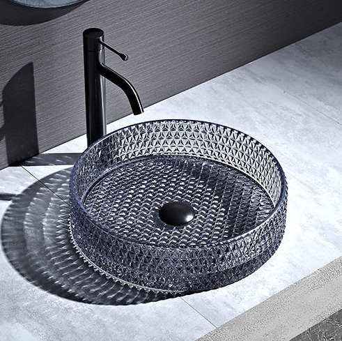 그레이 솔리드 탑볼 세면대