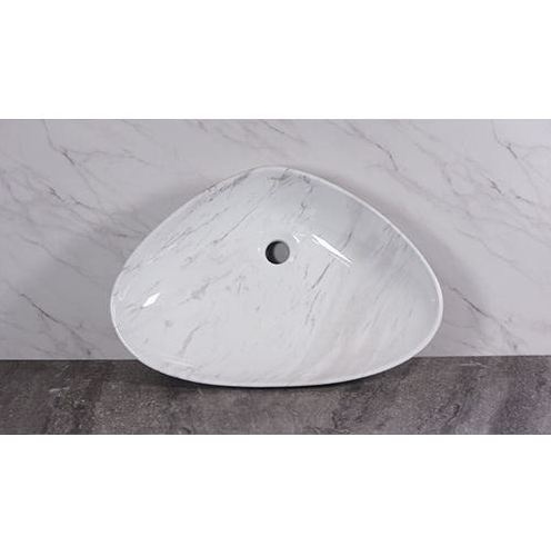 마블 유광 화이트 탑볼 세면대