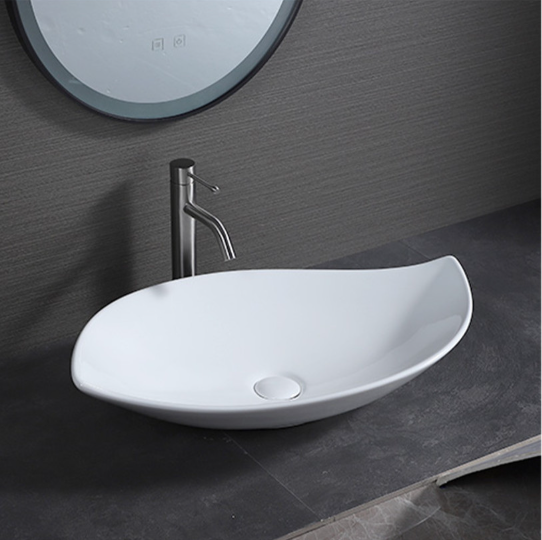 나뭇잎 디자인 탑볼 세면대