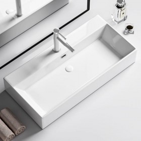 ST-L1098-80 대형 특대형 직사각 탑볼 탑카운터 세면대 세면기