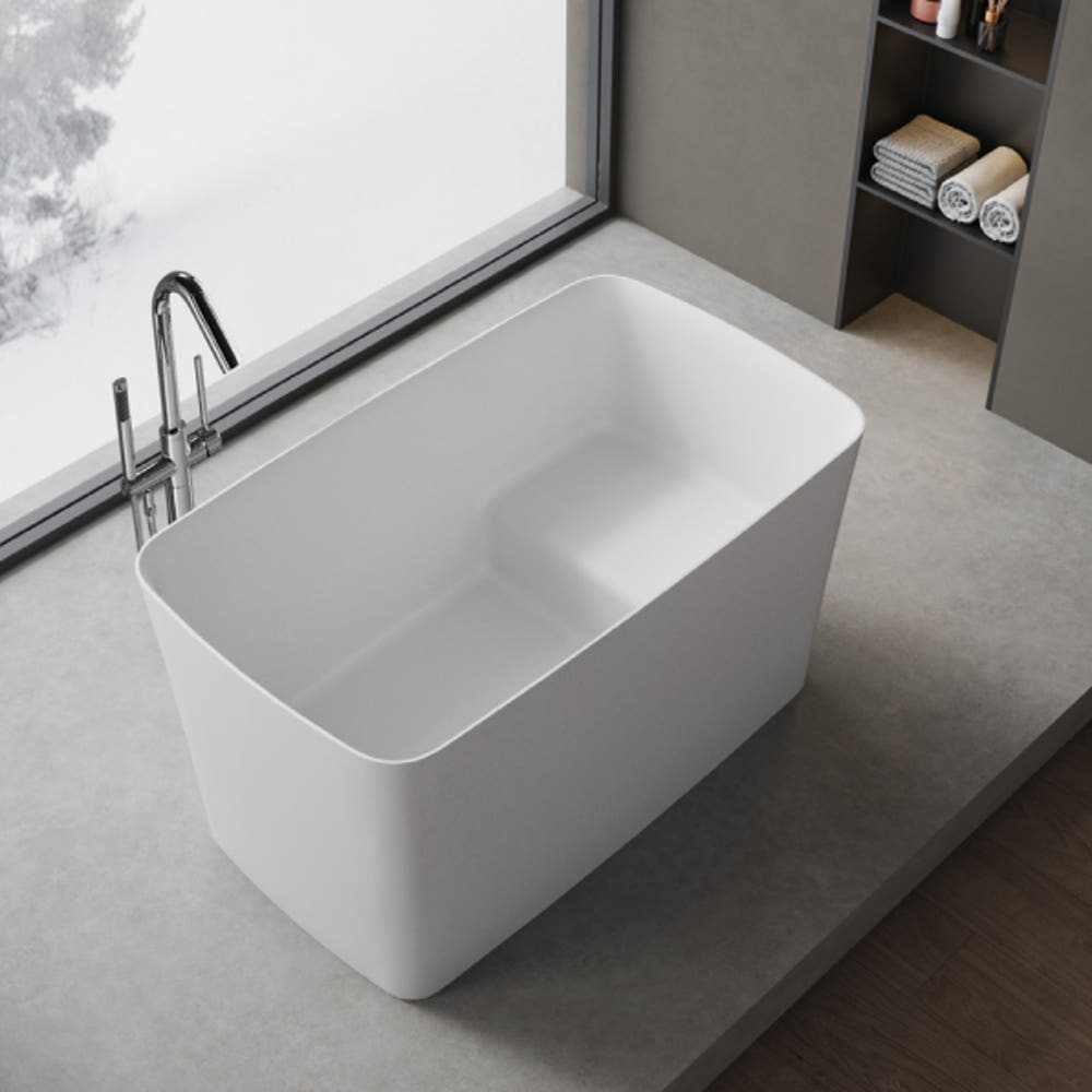 ST-BW1074 인조대리석 레진 액상아크릴 이동형 이동식 프리스탠딩 반신욕조