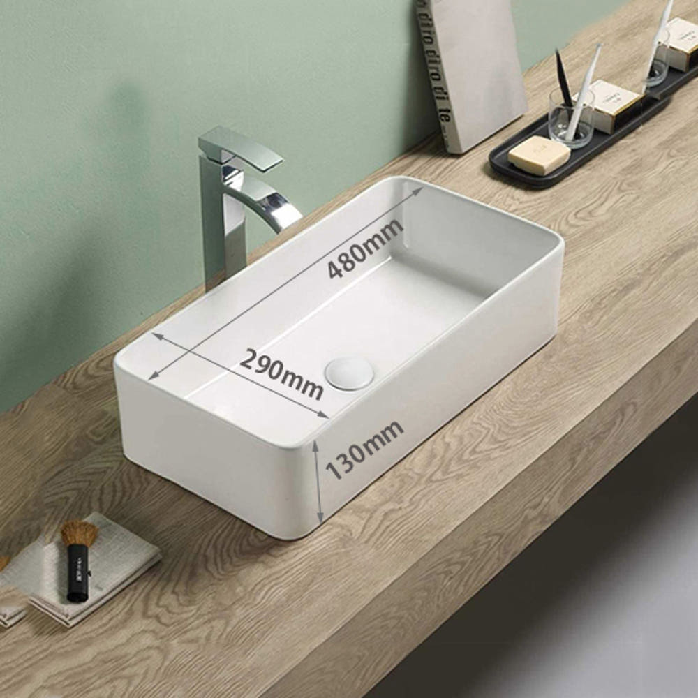 ST-L1312 폭좁은 직사각 탑볼 탑카운터 세면기 세면대