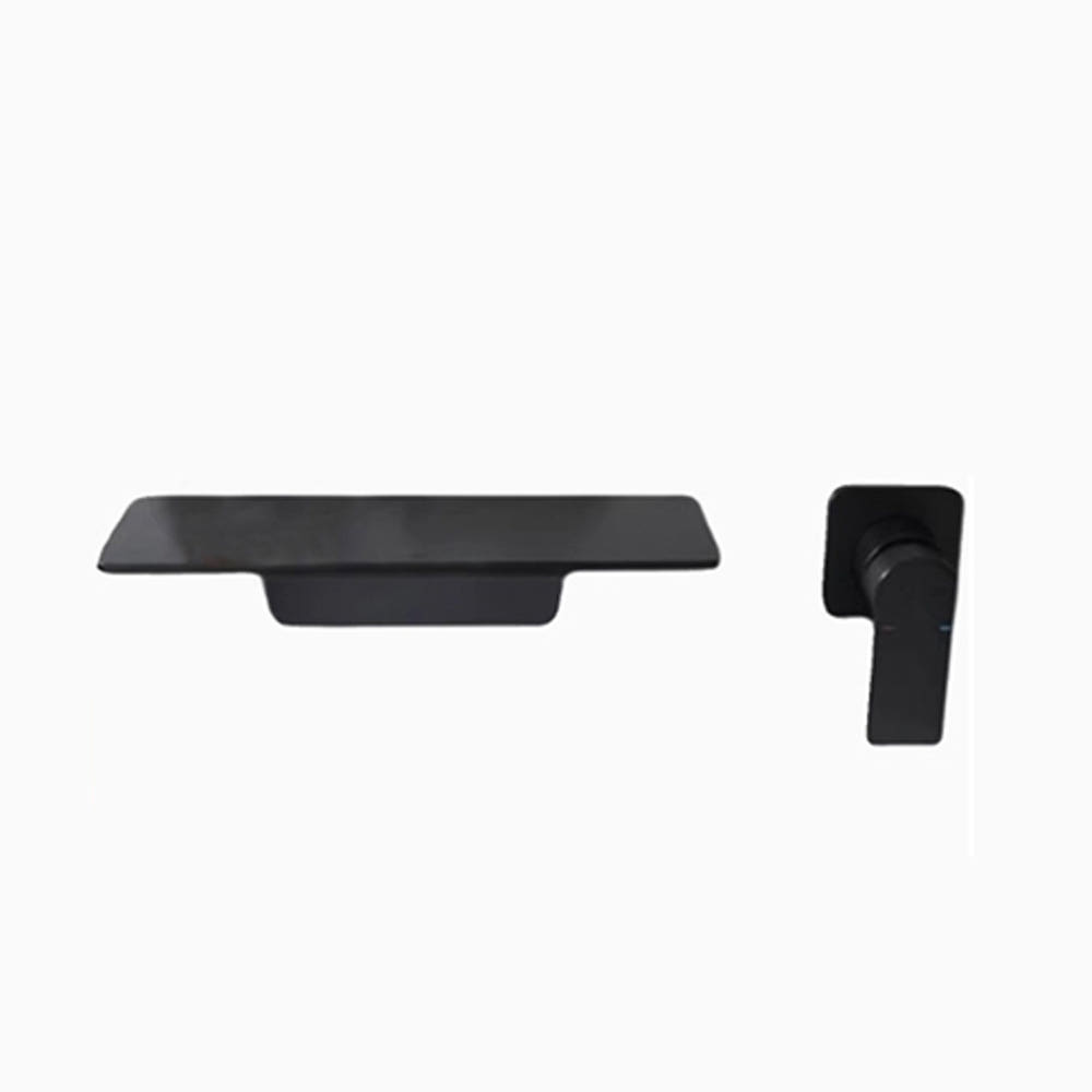 ST-1508B 무광 블랙 벽매립 매립형 폭포 세면대 세면기 수전 수도꼭지