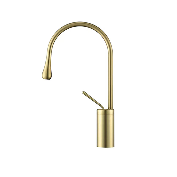 ST-1602BG 무광 골드 금장 금색 물방울모양 탑볼용 탑볼 세면대 세면기 수전 수도꼭지