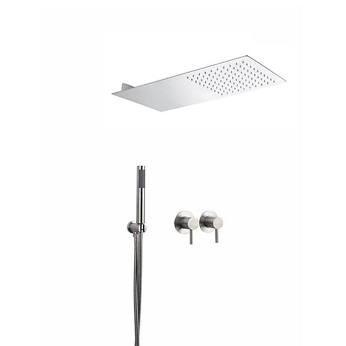 ST-1088NB 무광 니켈 벽매립형 매립식 폭포 레인 욕조수전 샤워수전