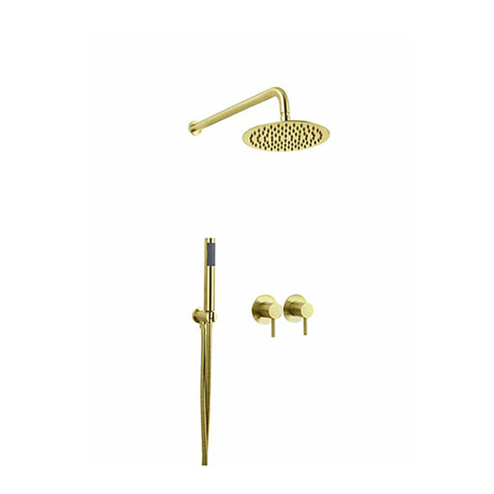 ST-1028BG 무광 골드 벽매립형 매립식 욕조수전 샤워수전