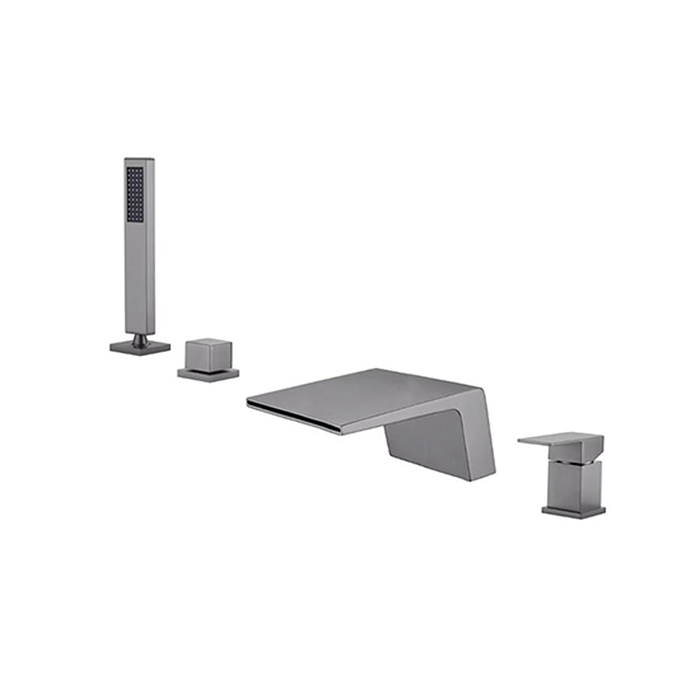 ST-04042DG 다크그레이 메탈그레이 4홀 폭포 욕조 샤워 수전