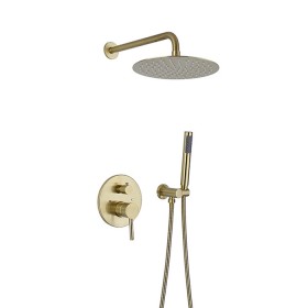 ST-1048BG 무광 골드 금색 금장 벽매립형 매립식 샤워기 샤워수전