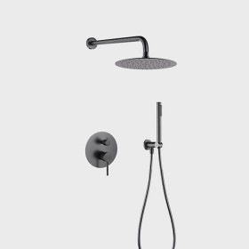 ST-1048B 무광 블랙 벽매립형 매립식 샤워기 샤워수전