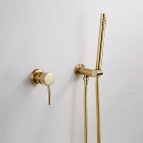 ST-1018BG 무광 골드 금색 금장 벽매립형 매립식 샤워기 샤워수전