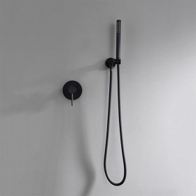 ST-1018B 무광 블랙 벽매립형 매립식 샤워기 샤워수전