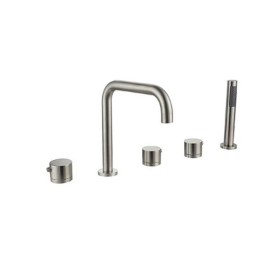 ST-05011NB 무광 니켈 5홀 대붙이 데크형 욕조 샤워 수도꼭지 수전