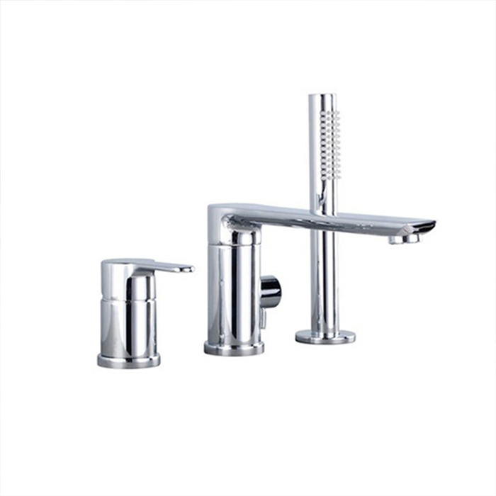 ST-03010C 유광 크롬 3홀 대붙이 데크형 욕조 샤워 수도꼭지 수전