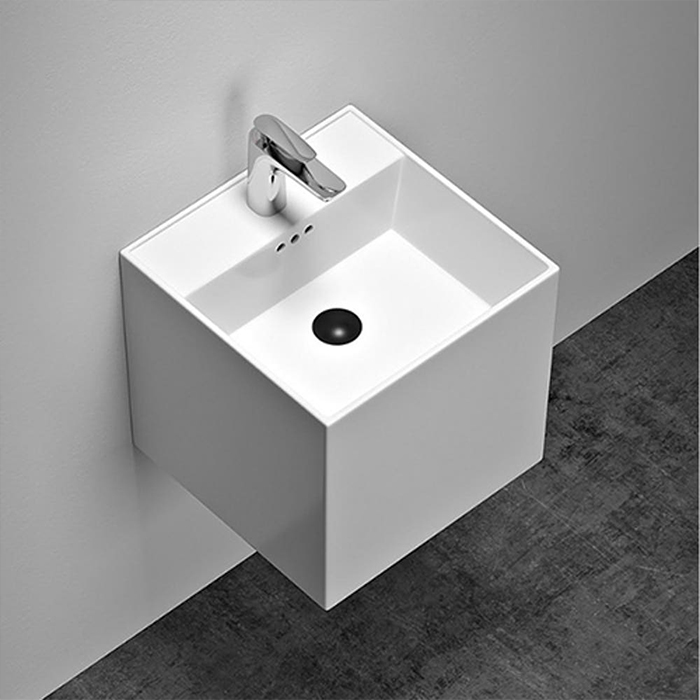 ST-L203H 사각 반다리 벽걸이 벽붙이 세면대 세면기