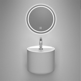 ST-L202H 원형 반다리 벽걸이 벽붙이 세면대 세면기