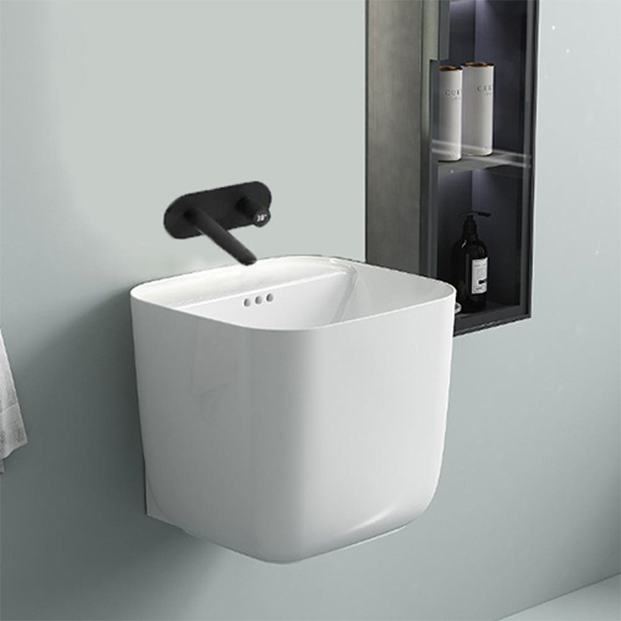 ST-L201A 무타공 반다리 벽걸이 벽붙이 세면대 세면기