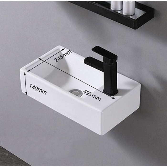 ST-L9072 사각 미니 작은 소형 벽붙이 벽걸이 세면기 세면대