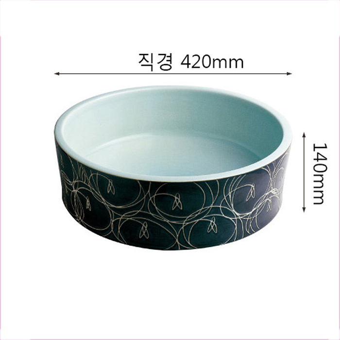 ST-L002 원형 수제 도자기 탑볼 탑카운터 탑카운타 모던 심플한 세면대 세면기