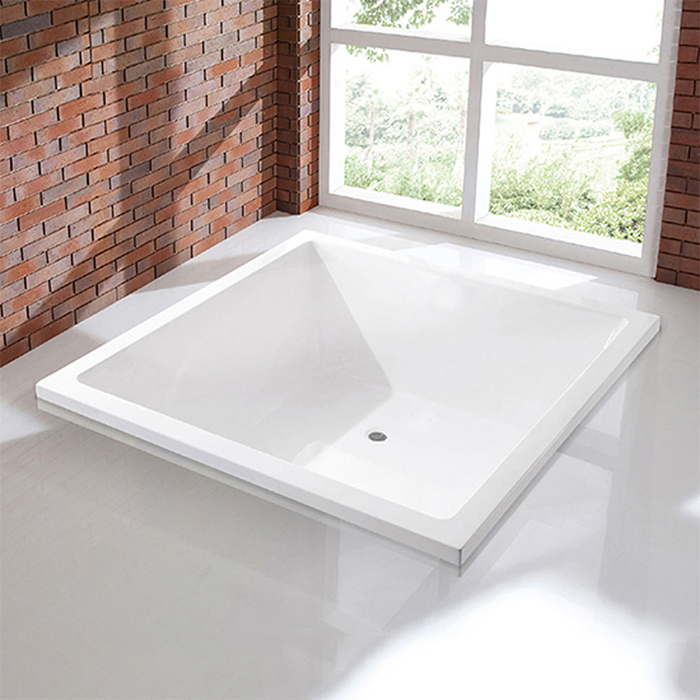 ST-6701Q 정사각 아크릴 매립식 매립형 다운 욕조