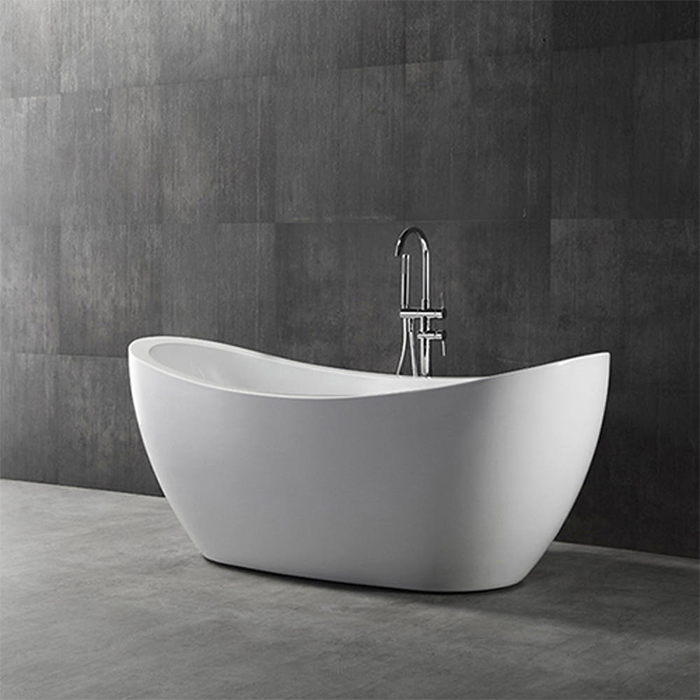 ST-K8705 배모양 파도모양 아크릴 모던 심플한 고급 이동식 이동형 프리스탠딩 욕조