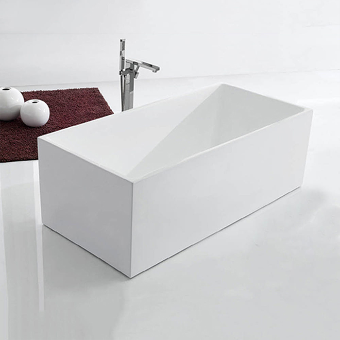 ST-NA6007 직사각 아크릴 모던 심플한 고급 이동식 이동형 프리스탠딩 욕조