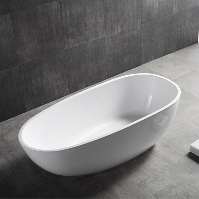 ST-NA6020 계란형 아크릴 모던 심플한 고급 이동식 이동형 프리스탠딩 욕조