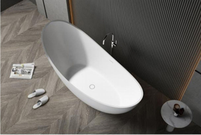 ST-LAR008 1700x800 인조대리석 레진 액상아크릴 이동형 이동식 프리스탠딩 욕조