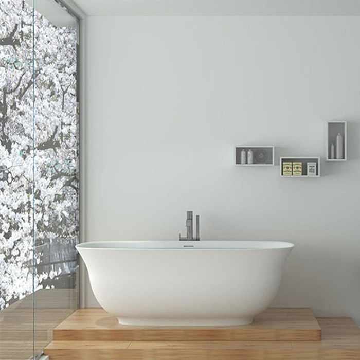 ST-LAR38643 1700x800 인조석 레진 액상아크릴 이동형 이동식 프리스탠딩 욕조