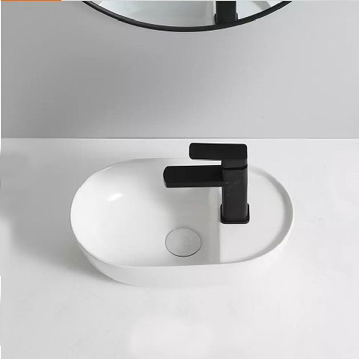 ST-L1370 타원형 소형 미니 작은 모던 고급 심플한 탑볼 탑카운타 세면대 세면기