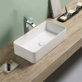 ST-L39625 폭좁은 사각 모던 고급 심플한 탑볼 탑카운타 세면대 세면기