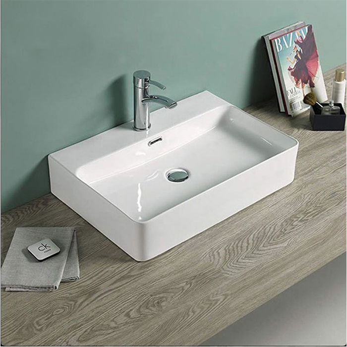 ST-L7052 대형 사각 탑볼 탑카운타 세면대 세면기