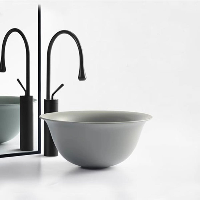 ST-L1174 Matt gray 무광 매트 그레이 쥐색 탑볼 탑카운타 세면대 세면기