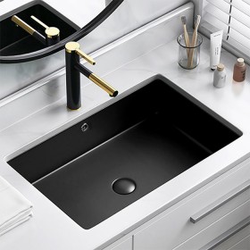 ST-L030U-BLACK 무광 블랙 사각 언더볼 언더카운타 매립 세면대 세면기