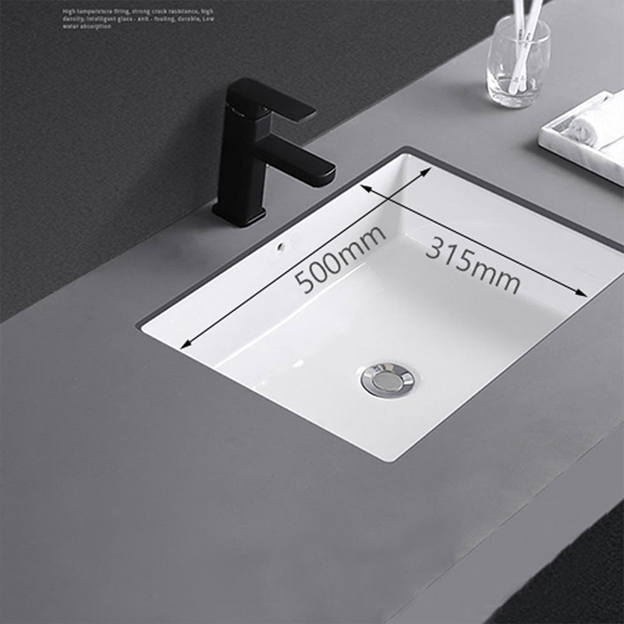 ST-L030U 사각 언더볼 언더카운타 매립 세면대 세면기