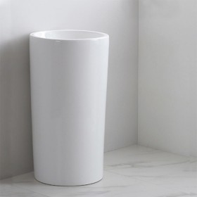 ST-L6006A 원형 무타공 스탠딩 스탠드 프리스탠딩 세면기 세면대