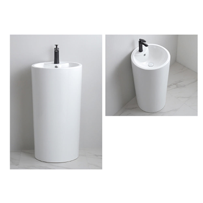 ST-L6006H 원형 스탠딩 스탠드 프리스탠딩 세면기 세면대