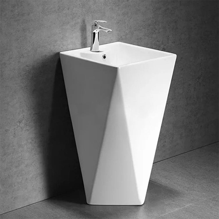 ST-L6003H 마름모 다이아 스탠딩 스탠드 프리스탠딩 세면기 세면대