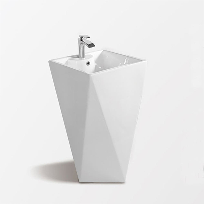 ST-L6003H 마름모 다이아 스탠딩 스탠드 프리스탠딩 세면기 세면대