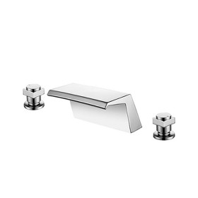 ST-03006C 크롬 폭포 쓰리홀 매립수전