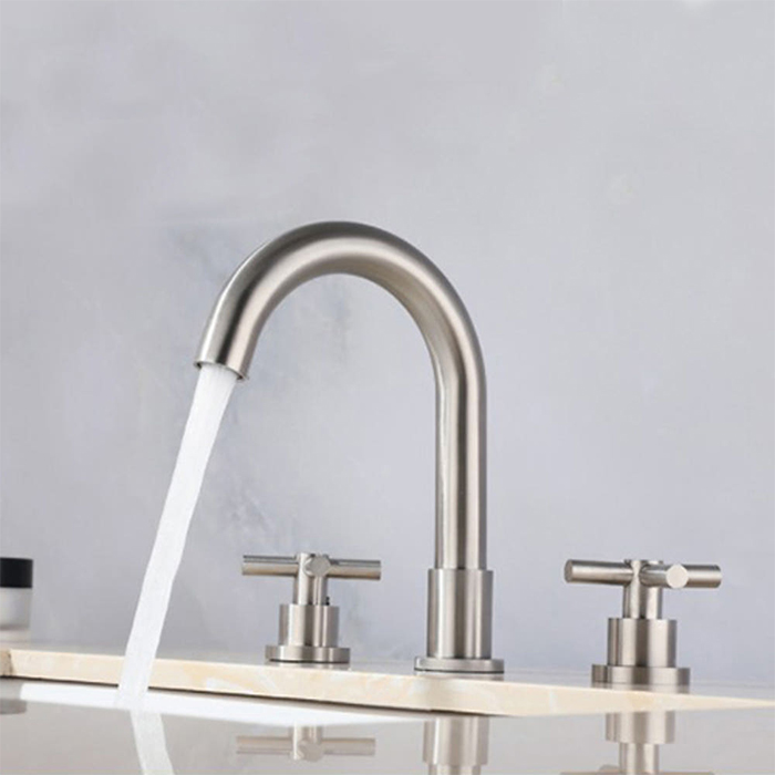 ST-03005NB 무광니켈 쓰리홀 매립수전