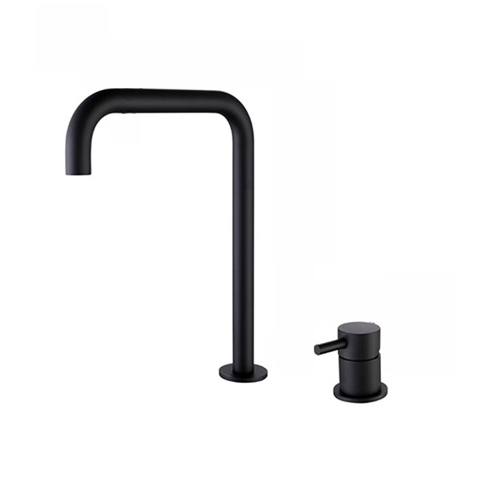 ST-02001B-무광블랙 투홀 매립수전