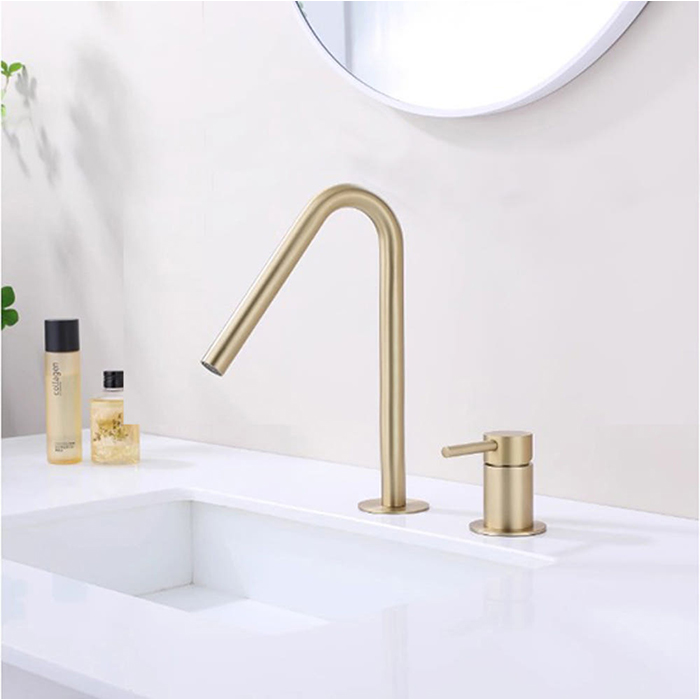 ST-02002BG-무광골드 투홀 매립수전