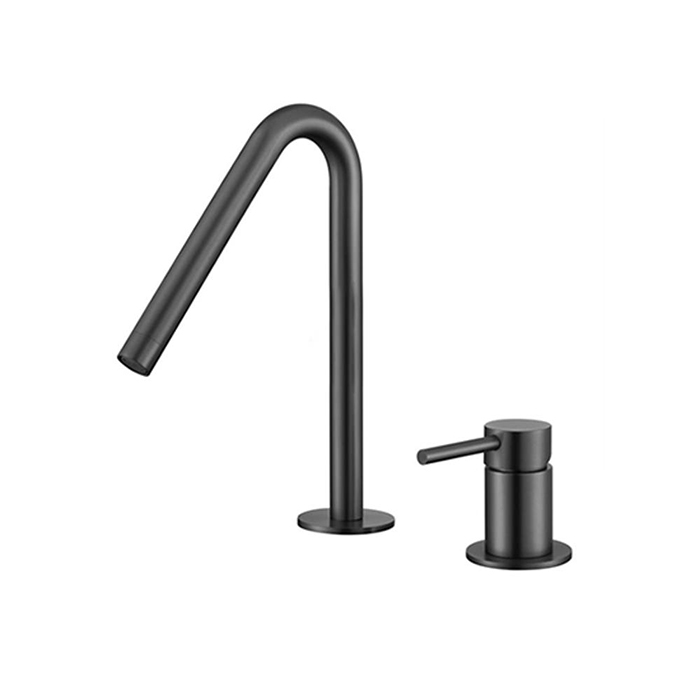 ST-02002B-무광블랙 투홀 매립수전