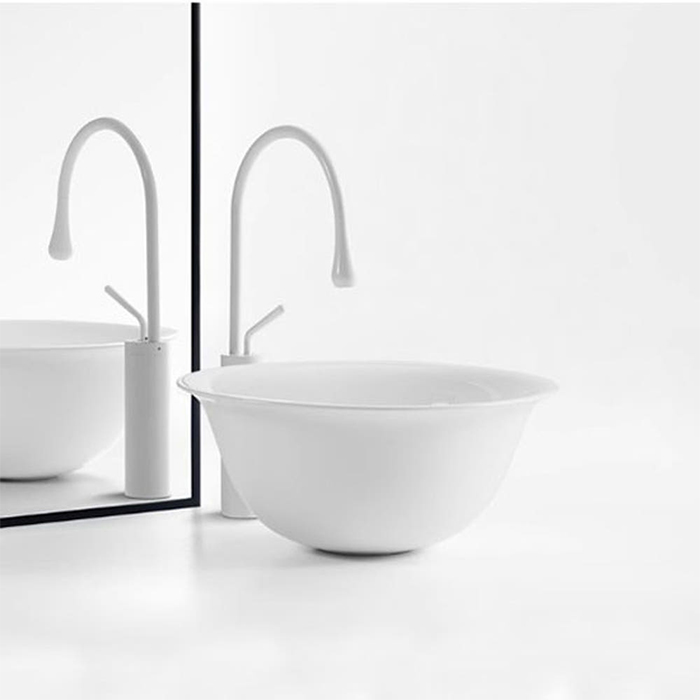 ST-L1174 Matt white 무광 매트 화이트 흰색 탑볼 탑카운터 세면대 세면기