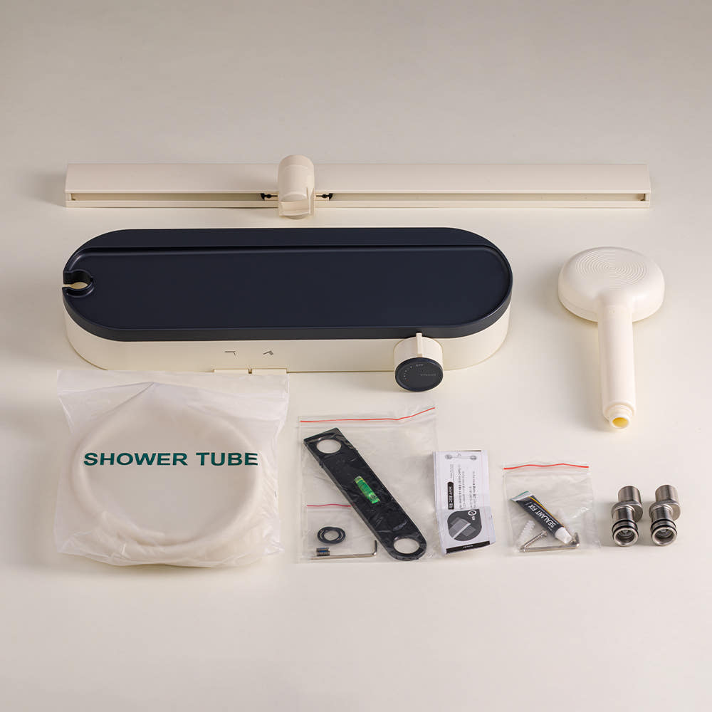 비반트 욕실 밀크 선반 샤워 욕조 수전 P1-600 MILK