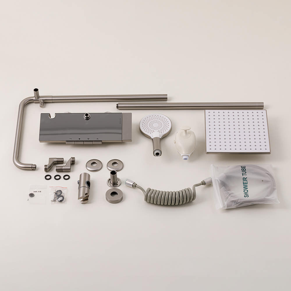 비반트 반려동물전용 샤워기 스마트 4ways 레인샤워수전 매트실버 P2-4000 MS