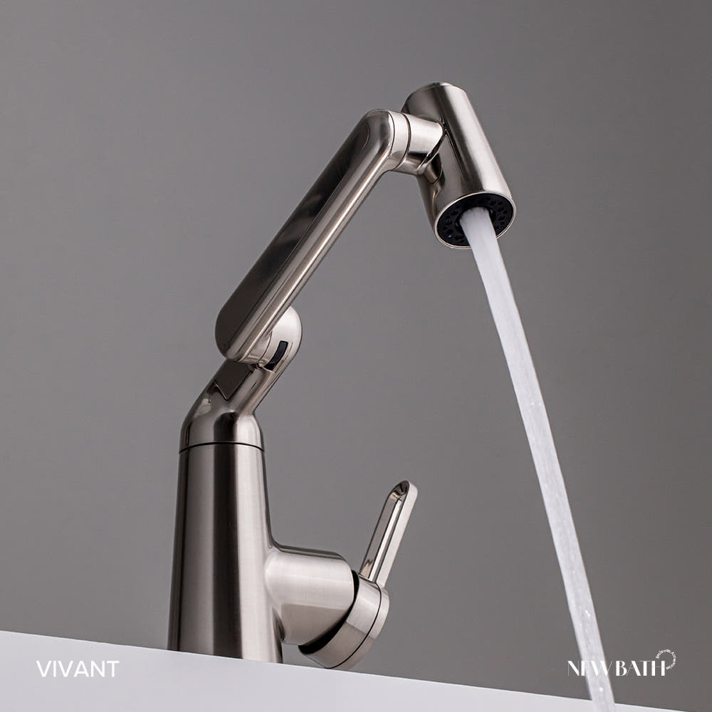 비반트 폴더블 싱크대수전 니켈 F1 주방수전