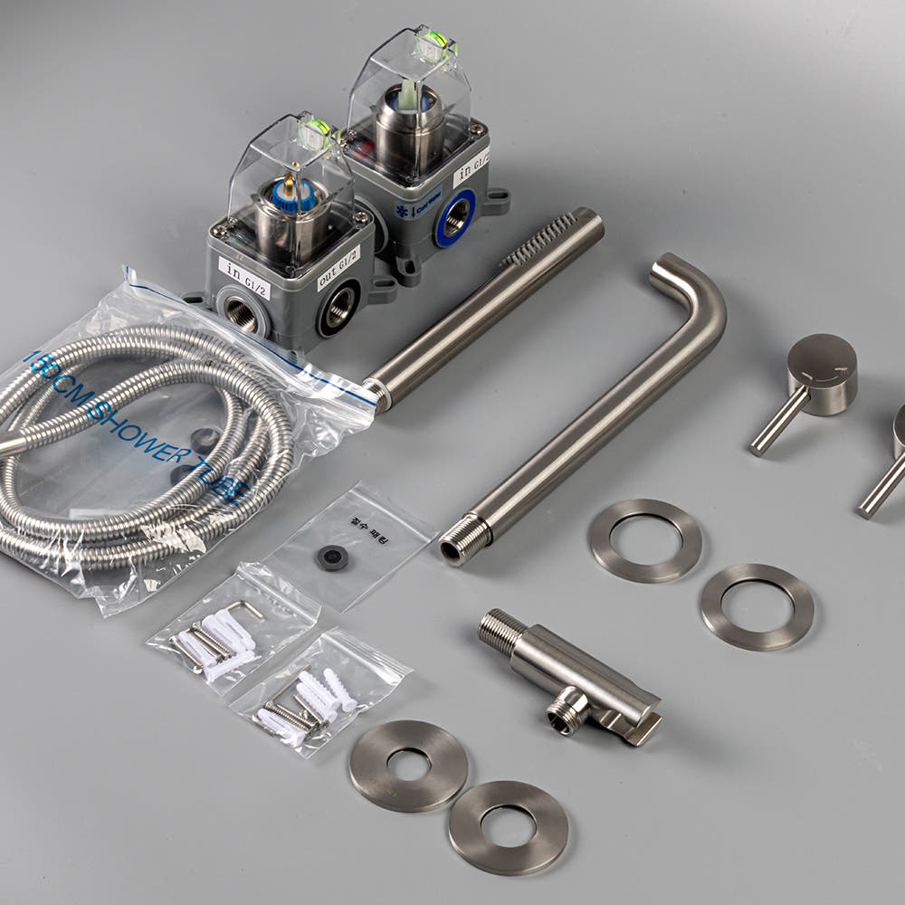 비반트 벽 매립 샤워 수전 니켈 S-PA600 MS