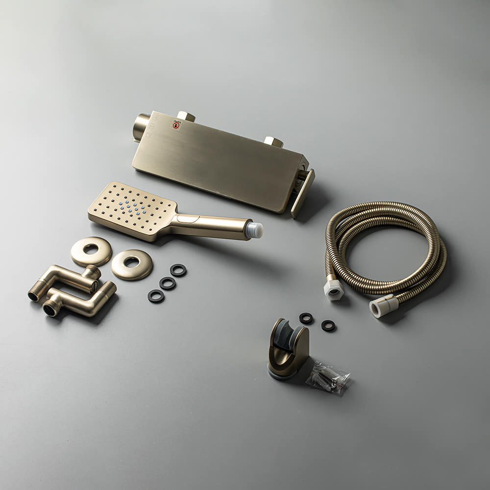 비반트 샤워 욕조 폭포 수전 샴페인 골드 RE600 CG