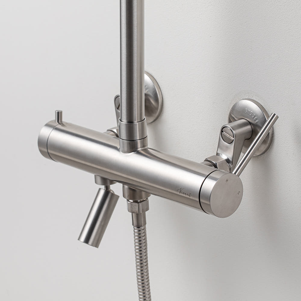 비반트 욕실 무광 니켈 해바라기 샤워기 샤워 수전 S-VA4001 MS